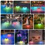 Carastek Lumiere Solaires Piscine avec Thermomètre Lampe Piscine RGB LED Lampe Piscine Solaire avec Télécommande Étanches IP68 L