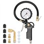 Gaethra Manometre Pression Pneu avec Tuyau Flexible pour Voiture