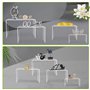 VFANDV 8 Pièces Présentoir en Acrylique Transparent, Présentoir Support Multifonction 4 Tailles pour Cupcakes Desserts Cosmétiqu