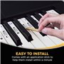 Autocollants Piano Pour Touches De Clavier 49/61/ 76/88 – Transparents Et Amovibles