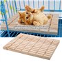 TOPINCN Pets Griffes Griffoir Lapin En Bois Hamster écureuil Play Jouet Scratch Cage Outil Du Pont De Meulage Ornement Fournitur