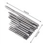 10Pcs Mini Tarauds à Fileter M1 M1.2 M1.4 M1.6 M1.7 M1.8 M2 M2.5 M3 M3.5 M1 à M3.5 de Filetage de Main de Machine en Acier à Gra