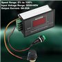 DC 6-60V 12V 24V 36V 48V 30A PWM Contrôleur de Vitesse Réglable du Moteur avec Interrupteur d'Arrêt de Démarrage Régulateur Sans