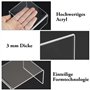 Lot de 10 présentoirs en acrylique transparent pour bijoux - Présentoir en acrylique - Support d'étagère pour présentoir à bijou