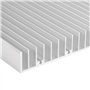Dissipateur de Chaleur en Aluminium Haute Puissance 19 Ailettes 300x140x20mm pour Transistors à Semi-Conducteurs