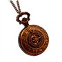 FENKOO Montre de Poche Rome Antique Motif Boussole Quartz Montre à Gousset Vintage Antique Montre Gousset chaîne de 78 cm