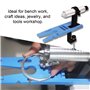 Étau de serrage d'établi avec fente en V pour établi - Fixation sur table pour la fabrication de bijoux, le sciage, le perçage (