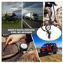 Numérique Manometre Pression Pneu, 220PSI Manomètre Compresseur, Portable Pistolet Gonfleur Pneus Voiture avec 24 Accessoires po