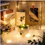 Wodasi Guirlande Lumineuse à Piles 20 Pièces, Mini LED 1M 10 LEDs Fil de Cuivre, Décoration Blanc Chaud