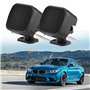 Qiilu Paire de Haut-Parleur, 2pcs Voiture Petit Haut-Parleur carré Fort Audio Musique Tweeter Haut-Parleur 500W