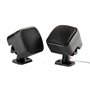 Qiilu Paire de Haut-Parleur, 2pcs Voiture Petit Haut-Parleur carré Fort Audio Musique Tweeter Haut-Parleur 500W