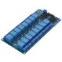Module de Relais, Carte de Commande de Module de Relais 5 V 16 Canaux, avec Protection Optocoupleur pour Module Microcontrôleur