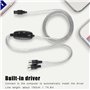 Lazmin Câble MIDI, Convertisseur de câble MIDI vers USB Cordon Adaptateur d'interface MIDI Clavier Clavier Ligne d'édition de Mu