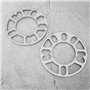 Entretoises de Roue, 2pcs 10mm entretoises de Roue en Alliage d'aluminium Cales universelles adaptées pour Roue de Goujon 4/5