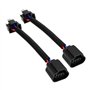 2 pièces Adaptateurs de Fil de Queue de Cochon de Voiture H4 Mâle à H13 Connecteur Femelle Adaptateurs de Faisceau de Câbles de