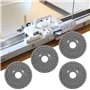 4pcs Roue de Caoutchouc de Machine à Tricoter pour Silver Reed SK840 SK830 SK580 SK270 SK218 SK325 Accessoires de Machine à Tric