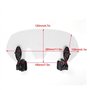 DEWIN Extension Bulle Moto, Extension Pare Brise Moto Universel Moto Clip Réglable Pare-Brise-Vent Accessoires de Pare-Brise