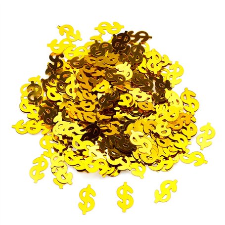 TOYANDONA 100pièces Confettis Forme De Doré Confettis Pailletés pour Décorations De Fête Anniversaires Et Noël Accessoires De Ta