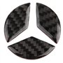 KSTE 3pcs Volant de Voiture Décor Logo Autocollant en Fibre de Carbone for Classe C W204 2005-2012
