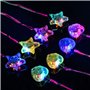 Toyvian Lot de 8 colliers lumineux en forme de cœur à LED clignotants