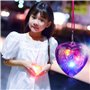 Toyvian Lot de 8 colliers lumineux en forme de cœur à LED clignotants, accessoires phosphorescents pour enfants, mariage, annive