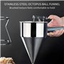 YUNYODA Entonnoir de Cuisson en Acier Inoxydable, Desserts à gâteaux Professionnels Faisant Un Distributeur de pâte à gaufres à 