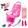Moshay Siège de vélo universel avec autocollants DIY pour filles enfants accessoires de vélo (rose)