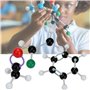 Hztyyier 267Pcs Modele Moleculaire, Kit Molécules Chimie Organique et Inorganique Ensemble Kit de Structure Atome Lien Modèle Dé