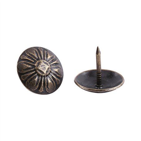 Décoratif Clou, Rembourrage élégant Vintage Clous En Métal Tags Meuble Canapé Chaussure Porte Décoratif Clou(Daisy Nail 10 * 14m