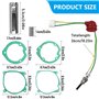 Lot de 8 bougies de préchauffage diesel - 12 V - 2 kW - 5 kW - En céramique - Bougies de préchauffage - Kit de réparation de bou