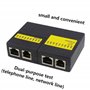 SHANFEILU Testeur de câble réseau RJ45 RJ11 RJ12 UTP Ethernet LAN Câble téléphonique Testeur multifonction Outil de mise en rése