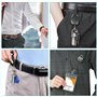 WOLMIK Lot de 2 porte-badges rétractables horizontaux verticaux pour carte d'identité, clip bobine, porte-badge d'identification