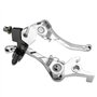 Qiilu Leviers d’embrayage de freins moto, levier de frein pliable avec guidon de 7/8 "+ levier d’embrayage pour Pit Dirt Bike, p