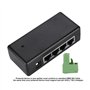 Commutateur PoE 4 Ports, Adaptateur/injecteur Poe, injecteur d'alimentation PoE DC 12V-48V Adaptateur Ethernet PoE IEEE 10/100 M