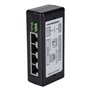 Commutateur PoE 4 Ports, Adaptateur/injecteur Poe, injecteur d'alimentation PoE DC 12V-48V Adaptateur Ethernet PoE IEEE 10/100 M