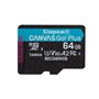 Carte Mémoire Micro SD avec Adaptateur Kingston SDCG4/64GBSP 64 GB