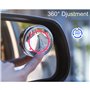 zoerbufan 2 PCS Voiture Angle Mort Miroir sans Cadre, 360°Rotate HD Grand Angle avec Auto-adhésif 3M, Rétroviseur Convexe pour V