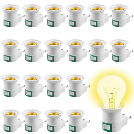 20 Pièces Douille E27 Avec Interrupteur Sans Fil