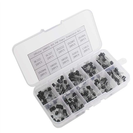 Kit de combinaison de triode de puissance NPN PNP CESFONJER 200 pièces
