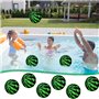 Golgner 6 pcs Ballon de Plage Gonflable, Ballons de Plage gonflables 22 cm, Ballon Gonflable pastèque avec Pompe à Ballon, pour 