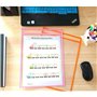 Pochettes Effaçables 10 Pièces à Sec Poches D'écriture et D'essuyage Réutilisables pour Fournitures de Bureau et D'enseignement,