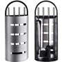Amagabeli 4 Pièces Outils De Cheminée Set Argent Fer Forgé Outils De Cheminée Fer Porte-Bûches Stand Pinces À Feu Pelle Pinceau