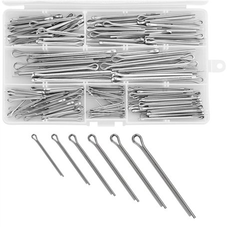 LWMLWM Assortiment de 160 goupilles en acier inoxydable - Pour voitures