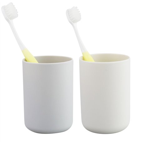 Lot de 2 gobelets à Brosse à Dents de Salle de Bain