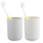 Lot de 2 gobelets à Brosse à Dents de Salle de Bain