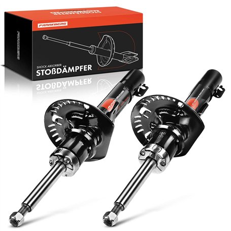 Frankberg 2x Amortisseur à gaz Pression du gaz Essieu Avant Compatibles avec A2 8Z0 2000-2005 Cordoba 6L2 2002-2009 Fabia I 6Y2