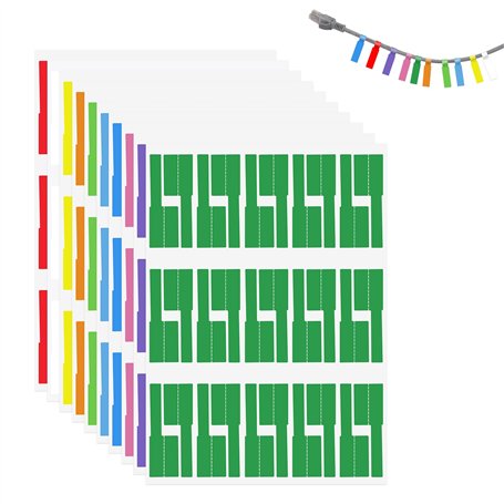 300 Pièces Étiquette de Cables Auto-adhésif Autocollant