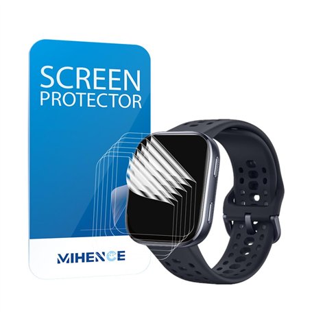 MIHENCE Lot de 6 films de protection d'écran compatibles avec la montre intelligente Amazfit Bip 6