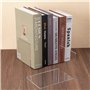 MumdoYAL 8 pièces Serre Livre,cale Livre,Serre Livre en Acrylique Transparent,Etagere Transparente,cale Livre Etagere,pour Chamb