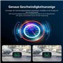 GERUI Tachymètre numérique de voiture - Écran HUD Head Up 2,8" KM/H - Tachymètre avec puce GPS - Affichage de la vitesse pour to
